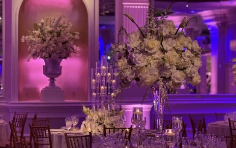 a table set for a party