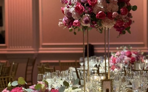a table set for a party