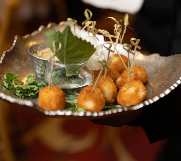 a plate of food on a table