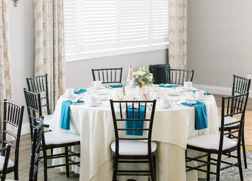 a table set up for a party