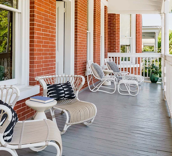 front porch of the grand maloney