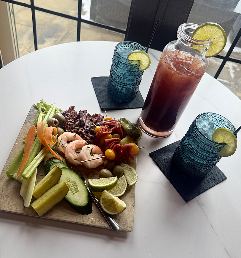 a plate of food on a table