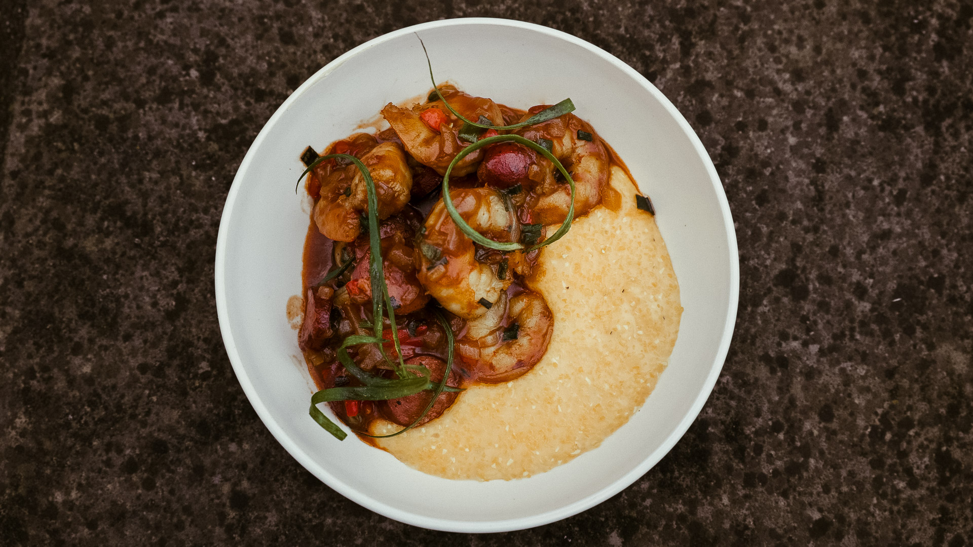 a bowl of food on a table