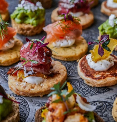 catering canapes for party