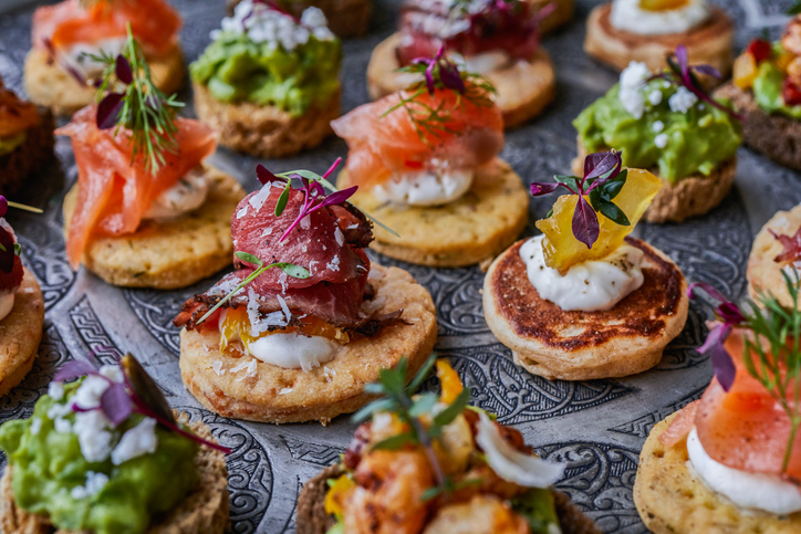 catering canapes for party