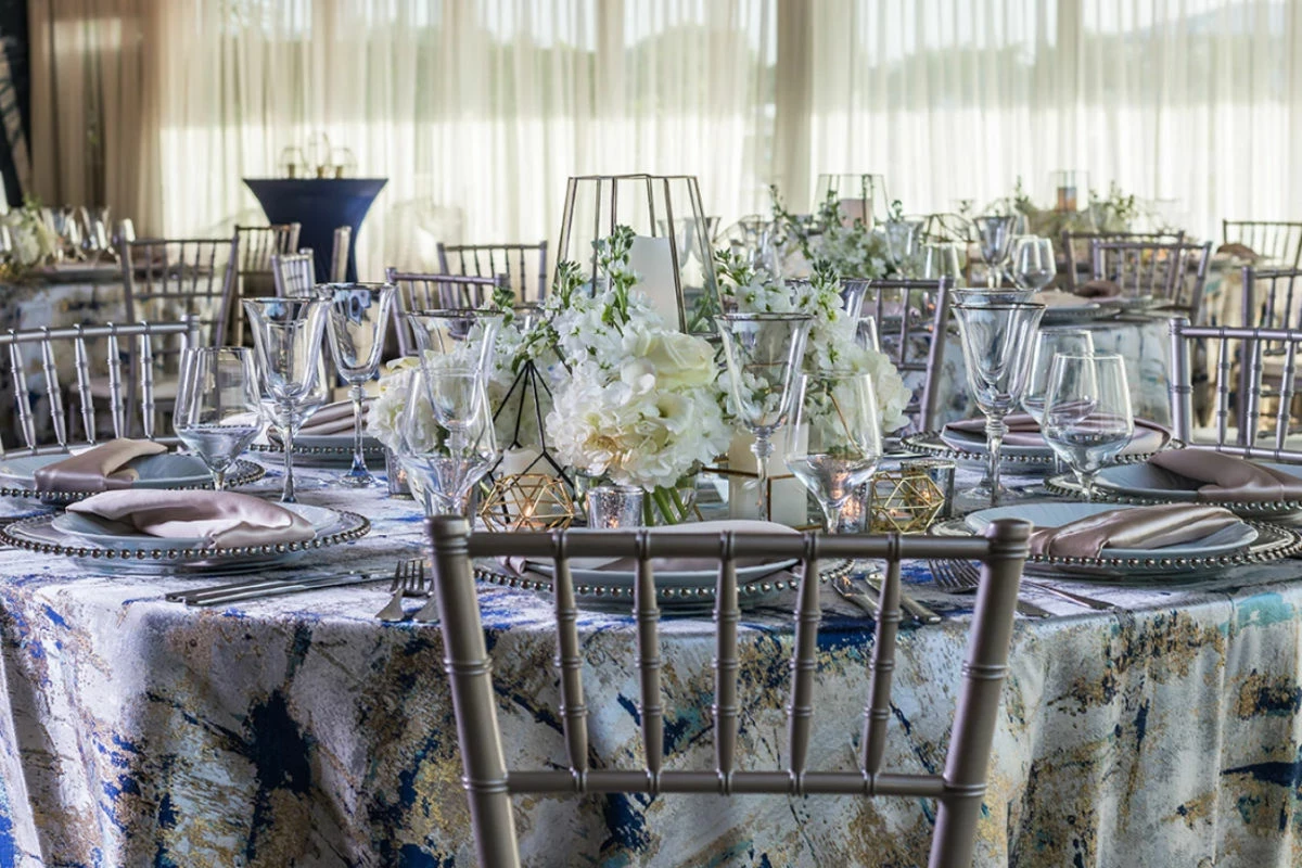 a table set for a formal event