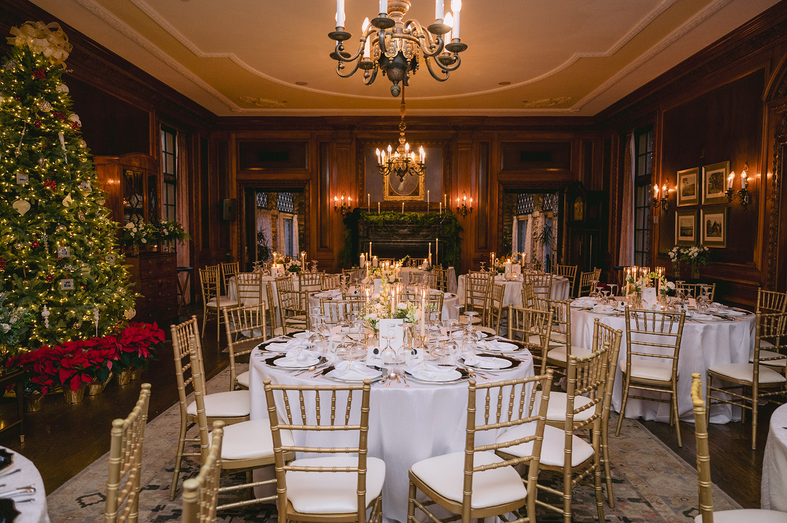 a room with tables and chairs