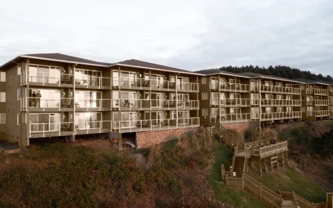a building with many balconies