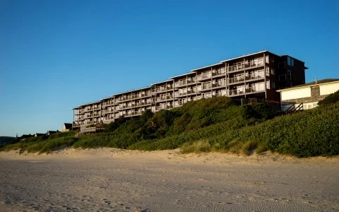 a building on a hill