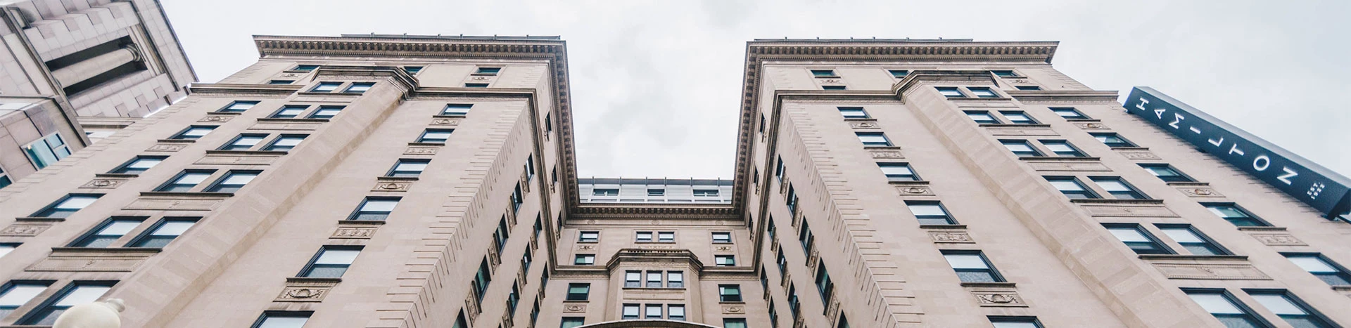 a building with many windows