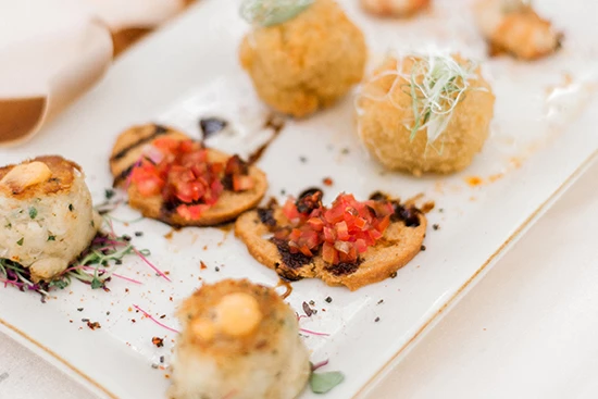 a plate of food