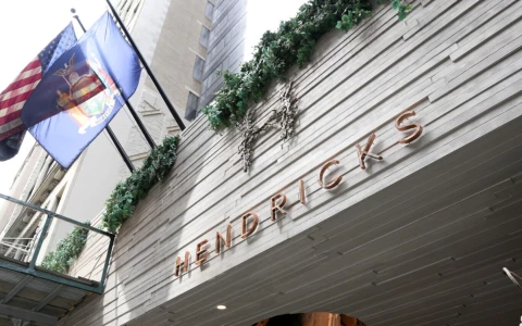 a sign on a building