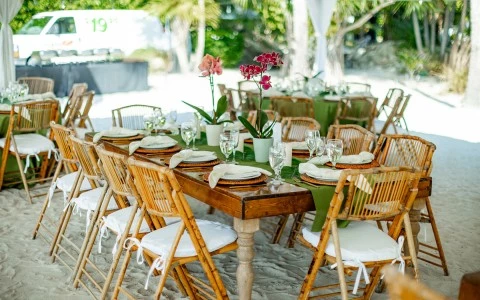 a table set for a dinner party