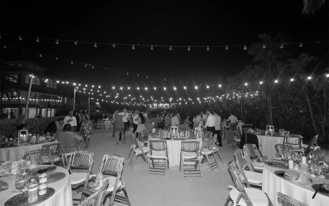 a group of people at a party