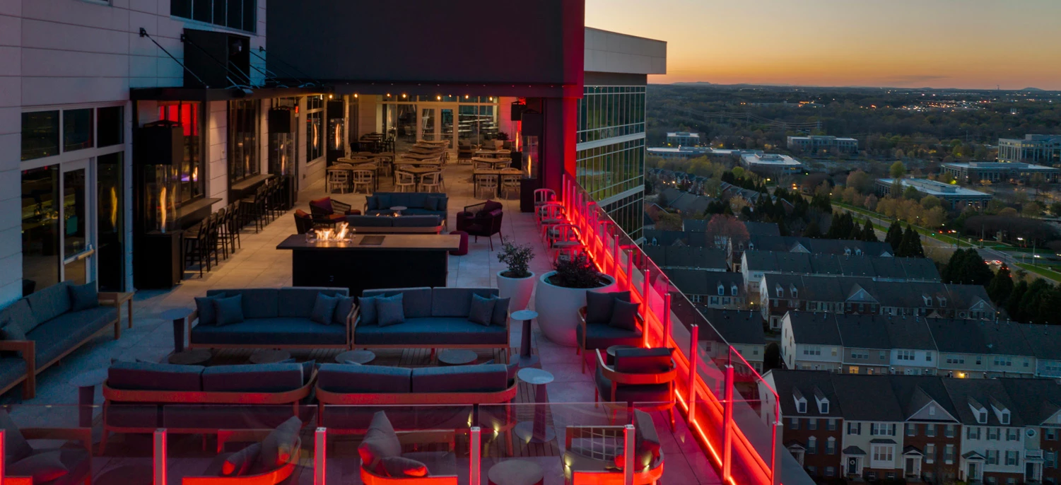 a high angle view of a building