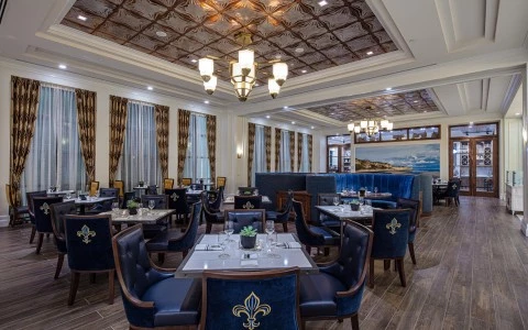 cafe normandie restaurant with dinner tables 6