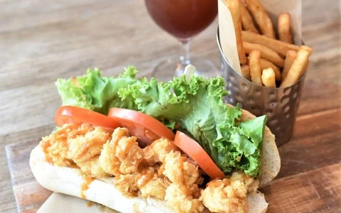 Chicken sandwich with fries17