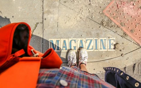 looking down at feet on magazine street