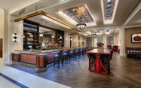 Lounge with bar and social room space 3