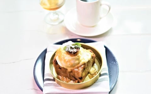 a plate of food and a cup of coffee20