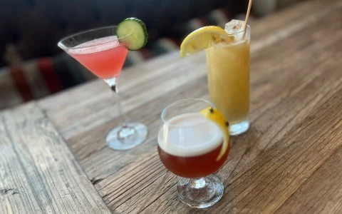 a group of drinks on a table14