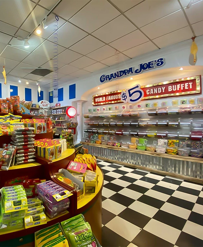 a store with a variety of candy