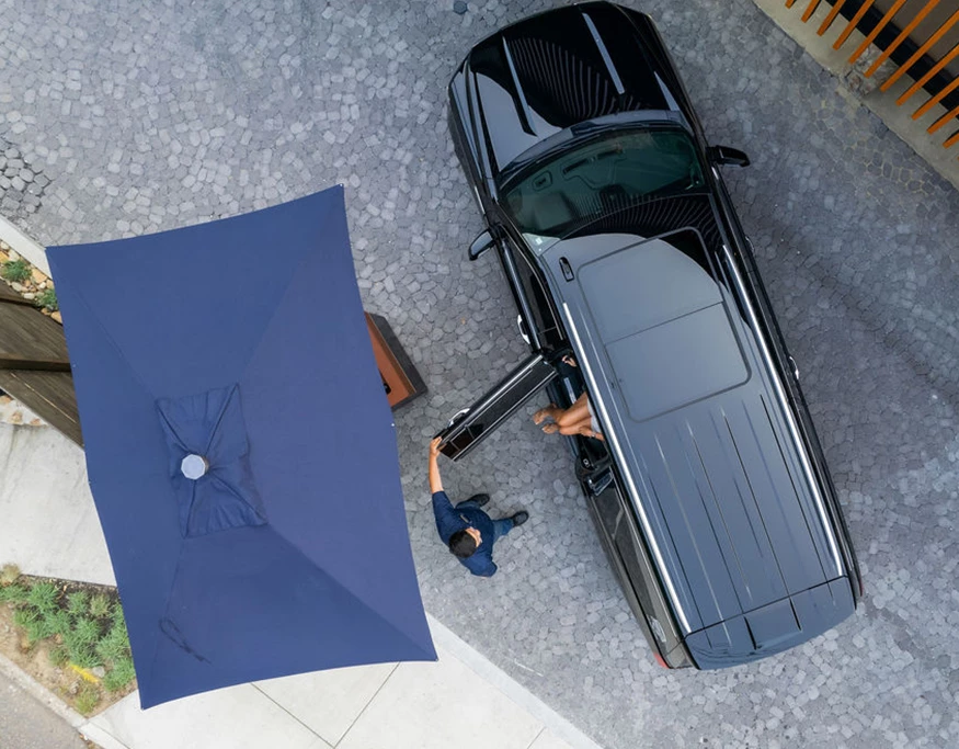 a man opening a car door