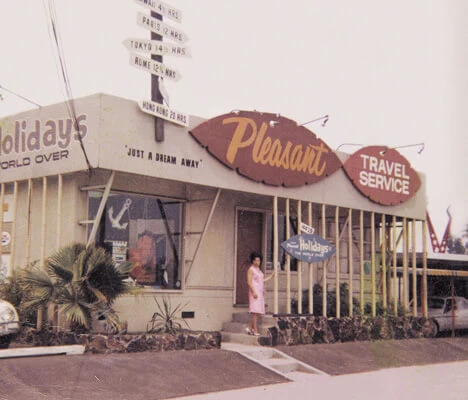 a person standing in front of a building