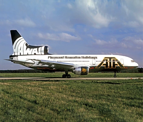 a large airplane on the runway