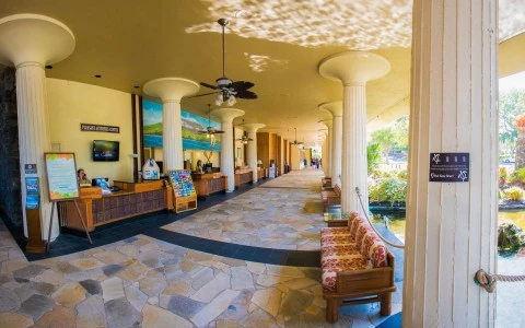Hotel outside lobby hall
