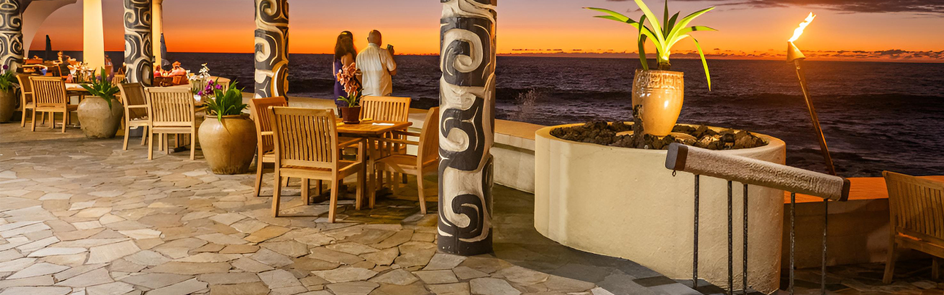 a pole with a carved design on it