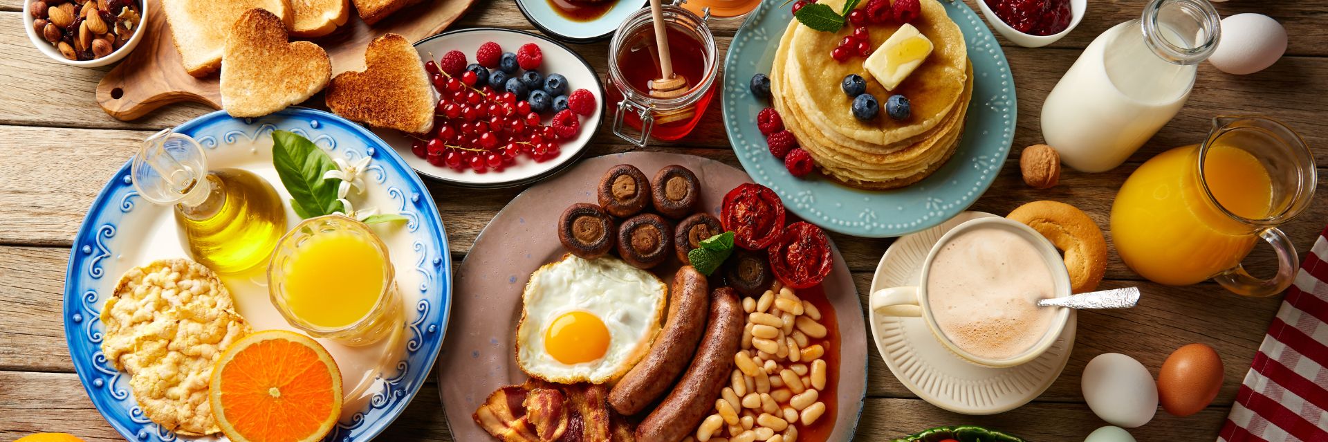 a plate of food on a table