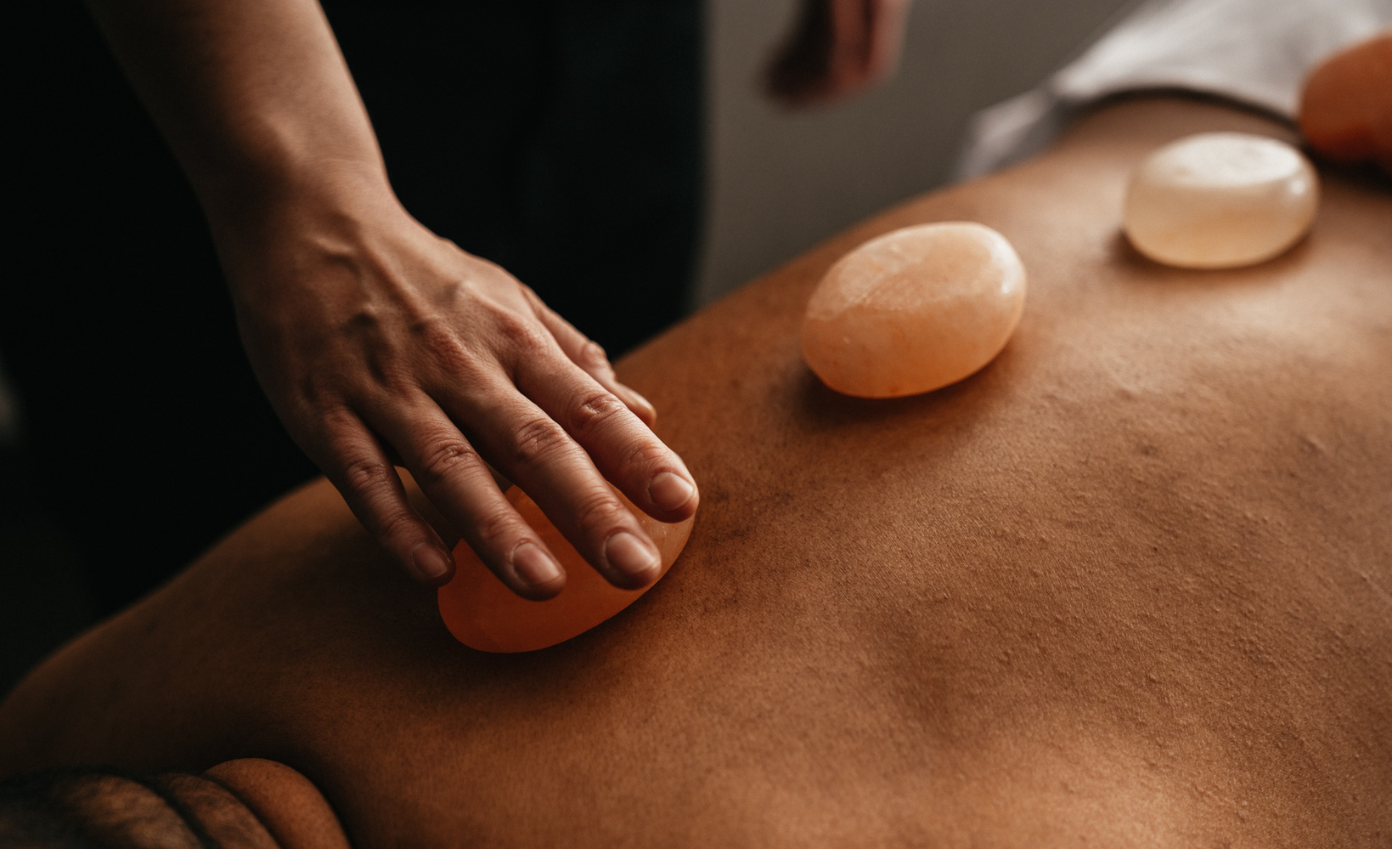 a person receiving a massage