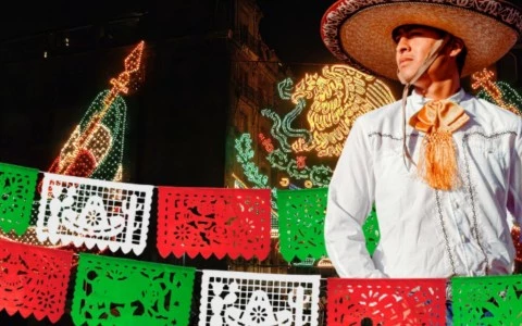 a man in a sombrero
