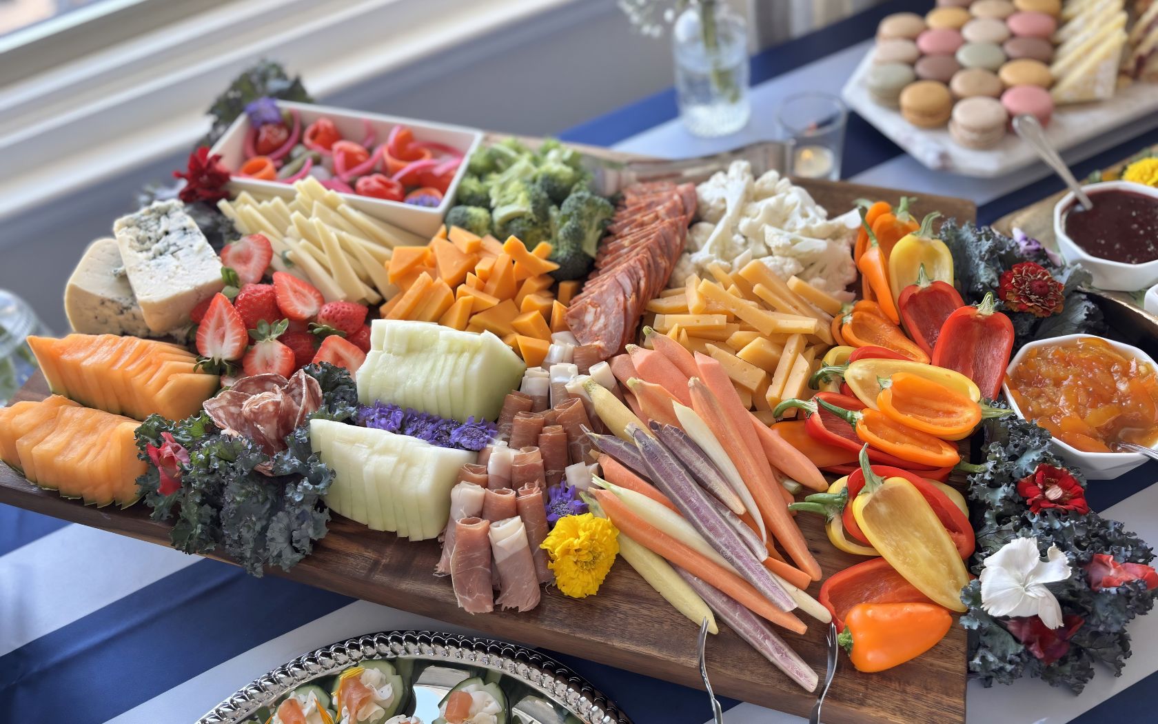 a tray of food on a table