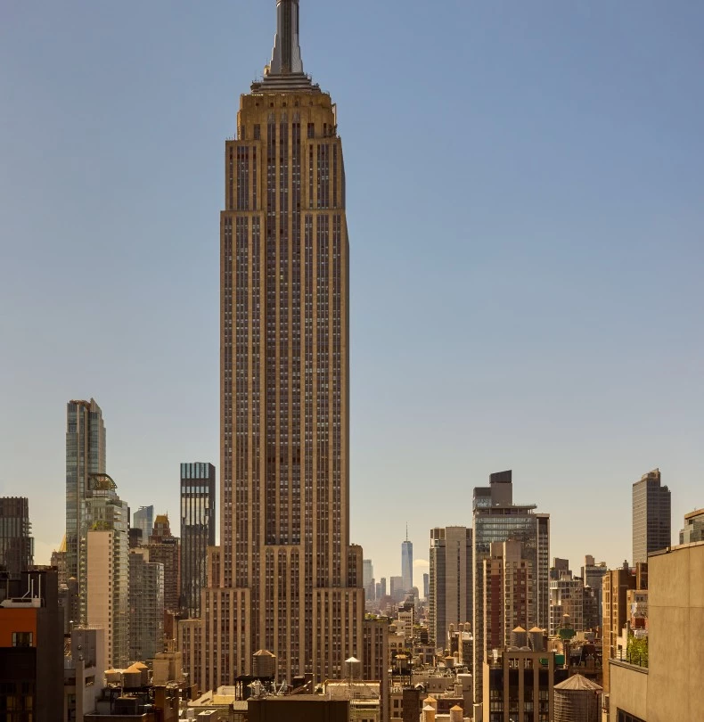 a view of the Empire State Building 