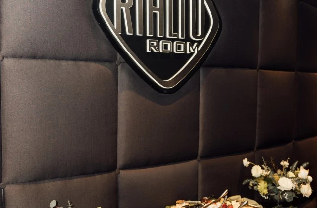 a table with food on it