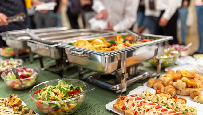 food on a table