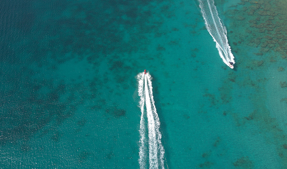 a boat in the water