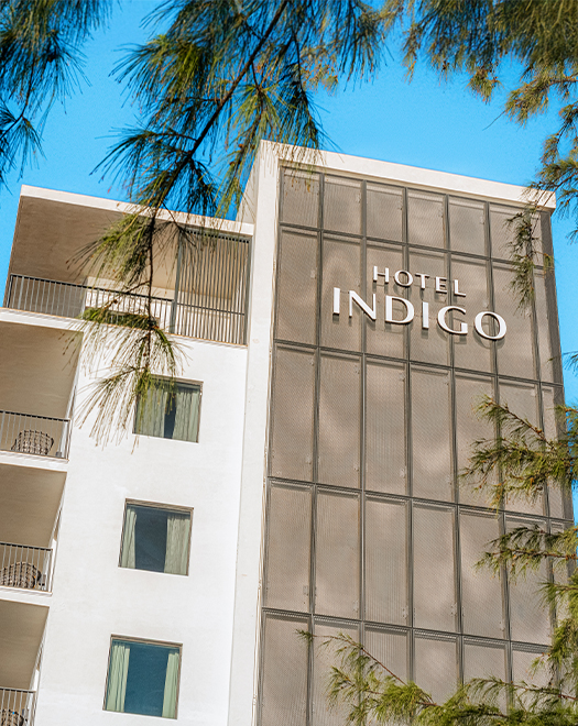 a building with a sign on the side