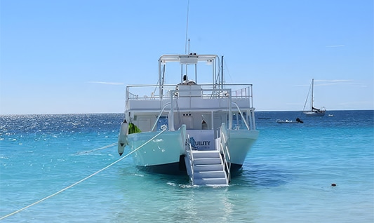 a boat in the water