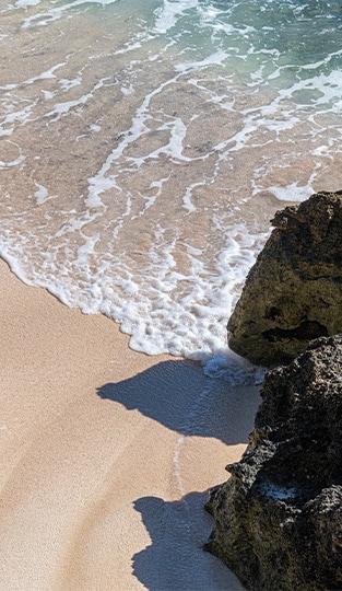 waves crashing waves on a beach