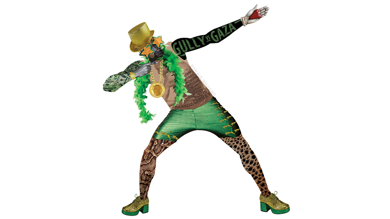 a person wearing a garment