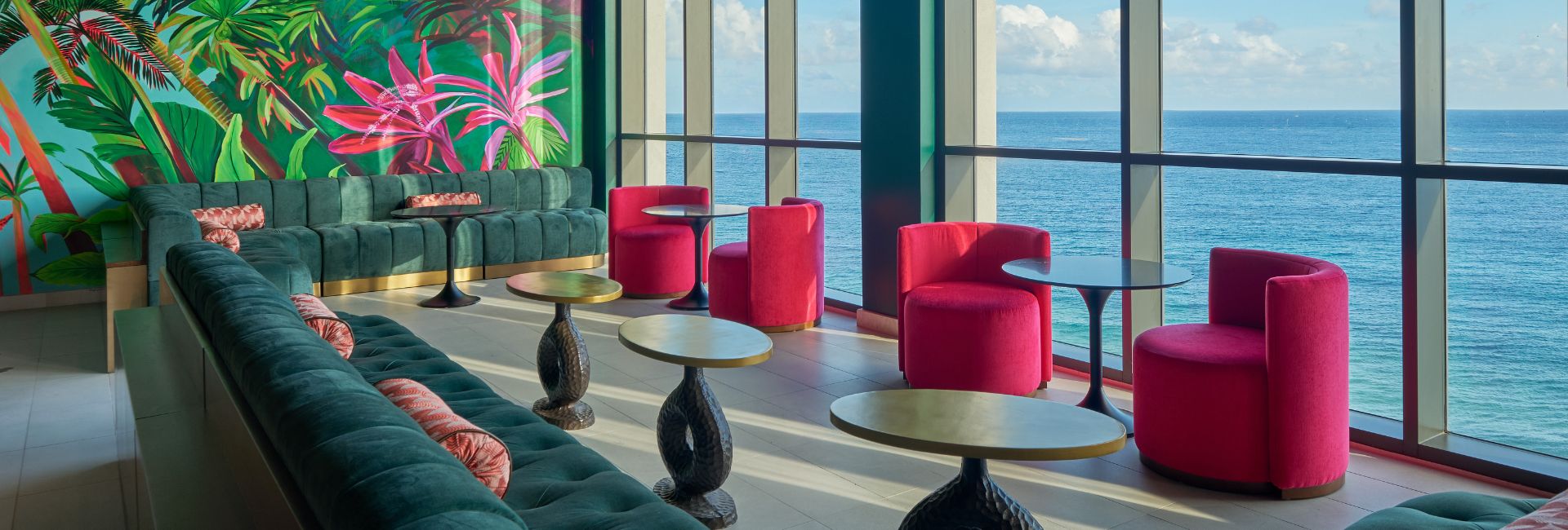 a room with a view of the ocean