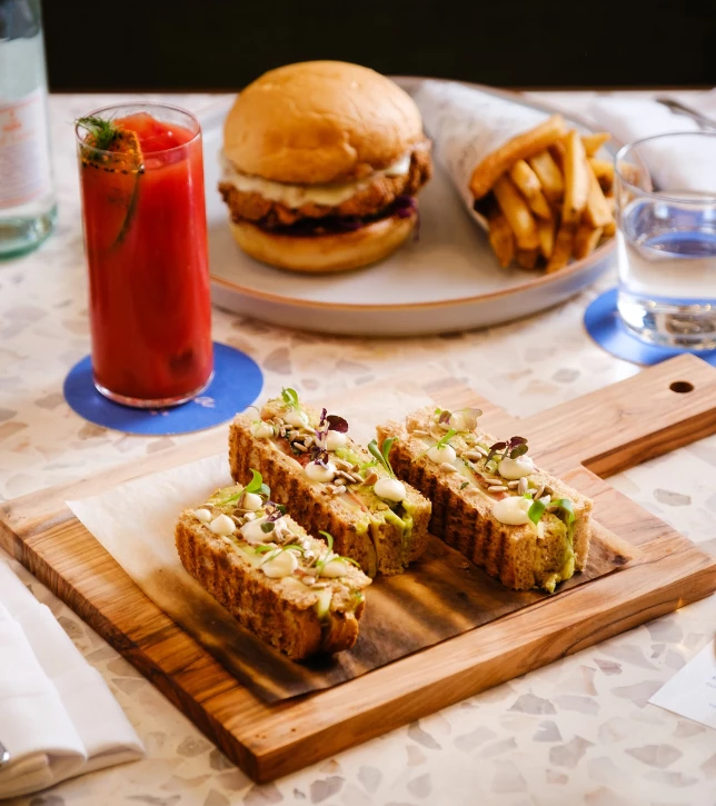 food on a cutting board