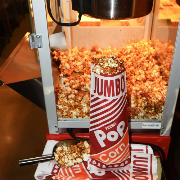 a large bag of popcorn