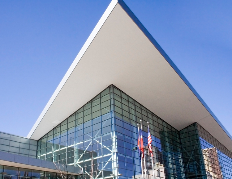 a building with a triangular roof