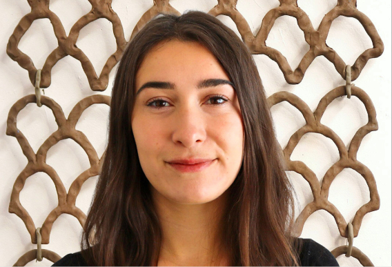 a woman smiling at camera