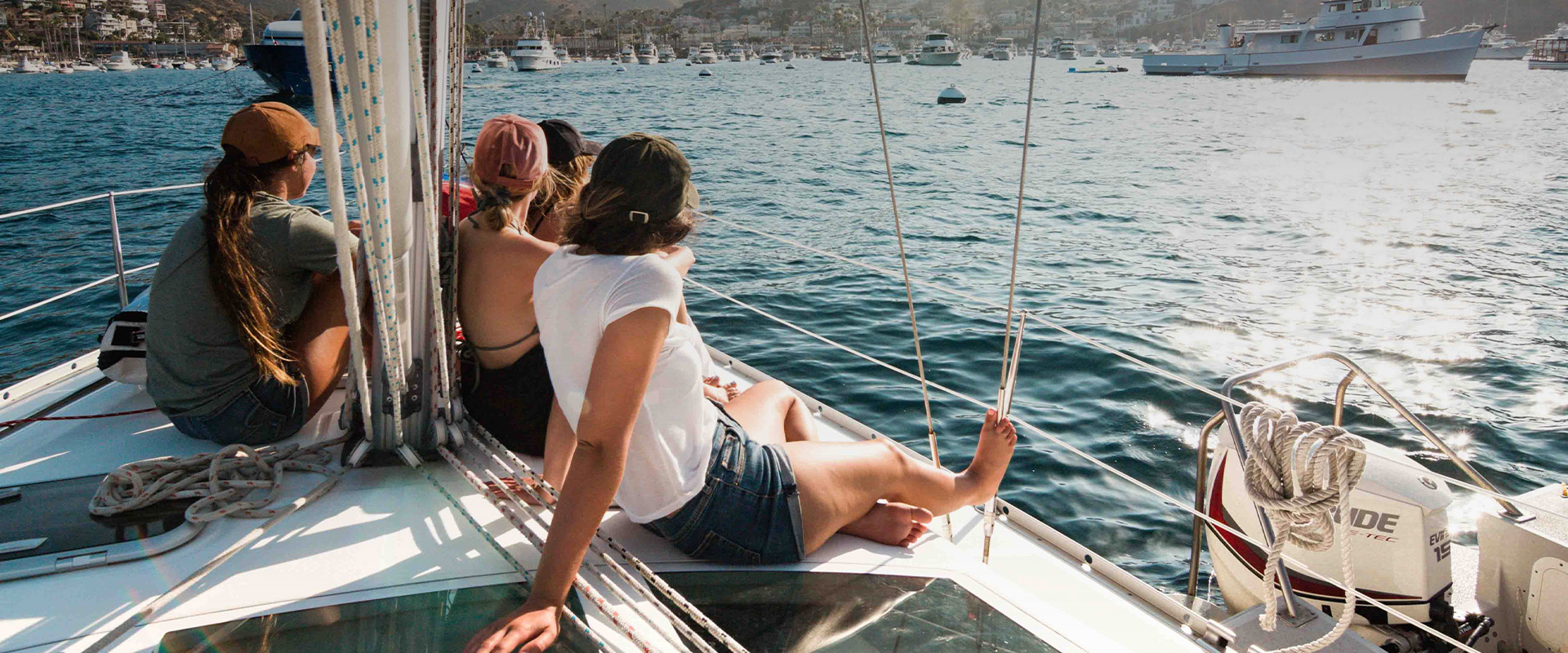 a group of people on a boat