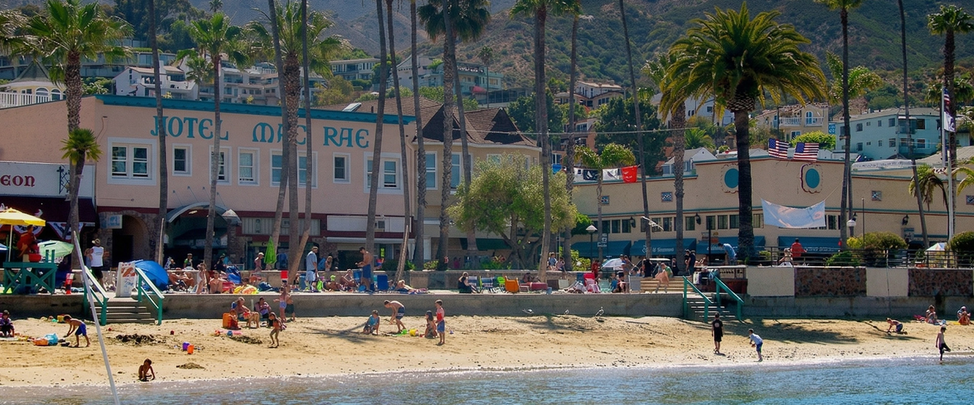 people playing on the beach
